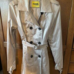 LIke new Charlotte Russe Women's Belted Trench Coat.  Size Medium